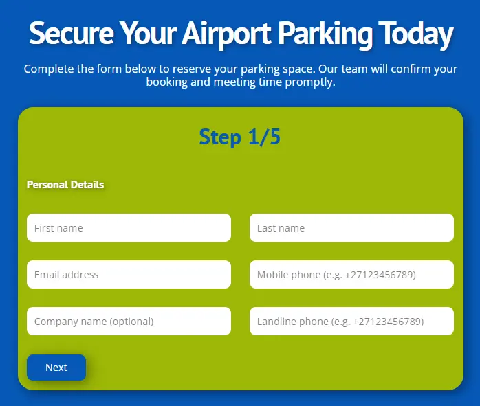airoparking_booking_form_online
